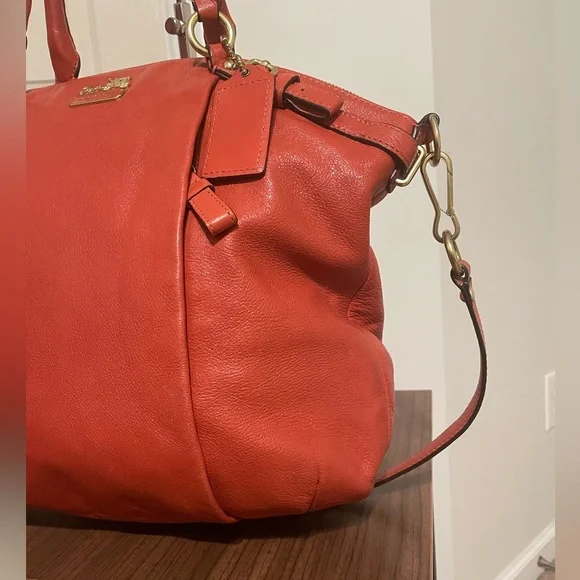 Coach madison leather lindsey satchel hotsell